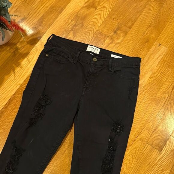FRAME Women's Black Skinny Jeans - 31 - Great Condition - Picture 14 of 15